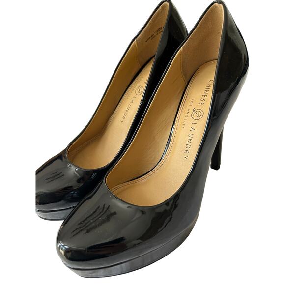 CHINESE LAUNDRY Wow Platform Pump - Patent Leather, Size 7.5 - Picture 5 of 9